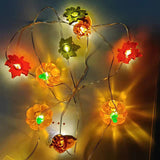 USB-Powered PVC Pumpkin LED String Light for Outdoor Halloween Decor