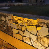 Modern Minimalist Solar LED Wall Sconce – Waterproof Aluminum Strip, Tempered Glass Wall Washer for Outdoor Patio