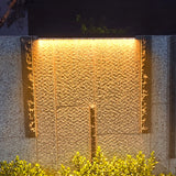 Modern Minimalist Solar LED Wall Sconce – Waterproof Aluminum Strip, Tempered Glass Wall Washer for Outdoor Patio