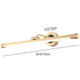 Modern Luxury Long-Copper LED Vanity Light with Acrylic Finish – Wall Sconce Lamp