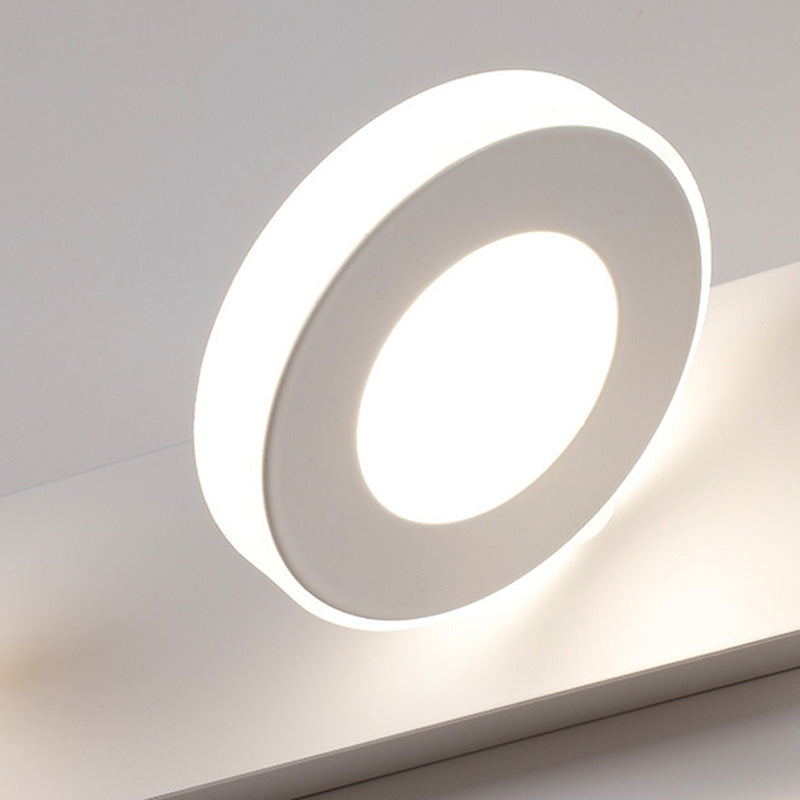 Modern Minimalist LED Vanity Light Wall Sconce - Rectangle, Round, and Square Iron & Acrylic for Bathroom