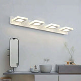 Modern Minimalist LED Vanity Light Wall Sconce - Rectangle, Round, and Square Iron & Acrylic for Bathroom