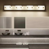 Modern Minimalist LED Vanity Light Wall Sconce - Rectangle, Round, and Square Iron & Acrylic for Bathroom