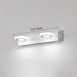 Modern Minimalist LED Vanity Light Wall Sconce - Rectangle, Round, and Square Iron & Acrylic for Bathroom