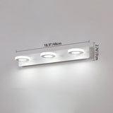 Modern Minimalist LED Vanity Light Wall Sconce - Rectangle, Round, and Square Iron & Acrylic for Bathroom