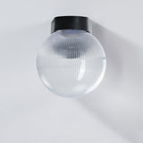 Modern Minimalist Waterproof Orb Wall Sconce – 1-Light Outdoor Patio Lamp (Polycarbonate & Acrylic)