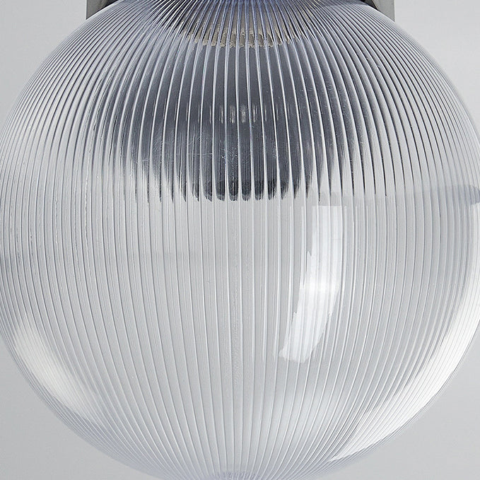 Modern Minimalist Waterproof Orb Wall Sconce – 1-Light Outdoor Patio Lamp (Polycarbonate & Acrylic)