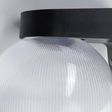 Modern Minimalist Waterproof Orb Wall Sconce – 1-Light Outdoor Patio Lamp (Polycarbonate & Acrylic)