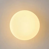 Sleek Modern Minimalist Orb Glass 1-Light Wall Sconce for Living Room