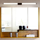 Modern Minimalist LED Vanity Wall Sconce — Cylindrical Iron Base with Aluminum-Acrylic Shade for Bathroom