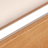 Japanese Minimalist Solid Wood LED Wall Sconce with Slim Strip Lamp