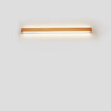 Japanese Minimalist Solid Wood LED Wall Sconce with Slim Strip Lamp