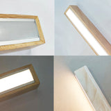 Traditional Japanese Rectangular Bar Wood Aluminum PC LED Island Light – Pendant Chandelier for Dining Room