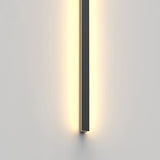 Modern Minimalist Outdoor LED Wall Sconce Lamp – Waterproof, Long Aluminum & Acrylic Construction for Patio