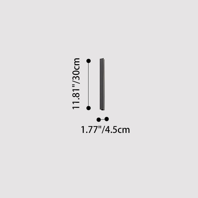 Modern Minimalist Outdoor LED Wall Sconce Lamp – Waterproof, Long Aluminum & Acrylic Construction for Patio