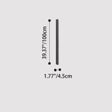 Modern Minimalist Outdoor LED Wall Sconce Lamp – Waterproof, Long Aluminum & Acrylic Construction for Patio