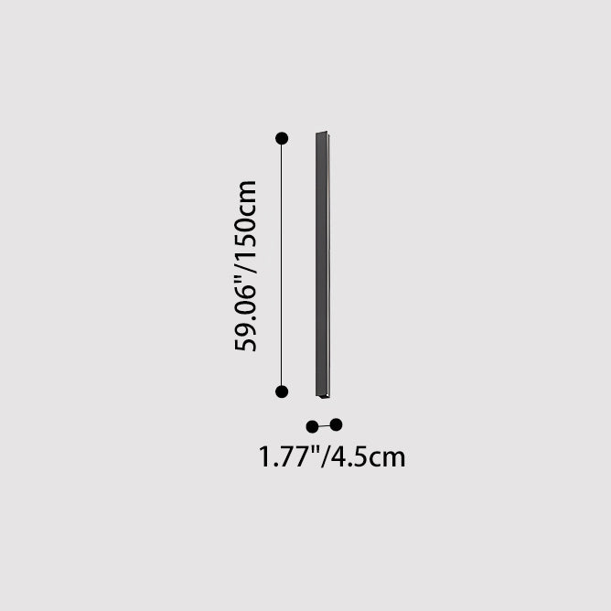 Modern Minimalist Outdoor LED Wall Sconce Lamp – Waterproof, Long Aluminum & Acrylic Construction for Patio