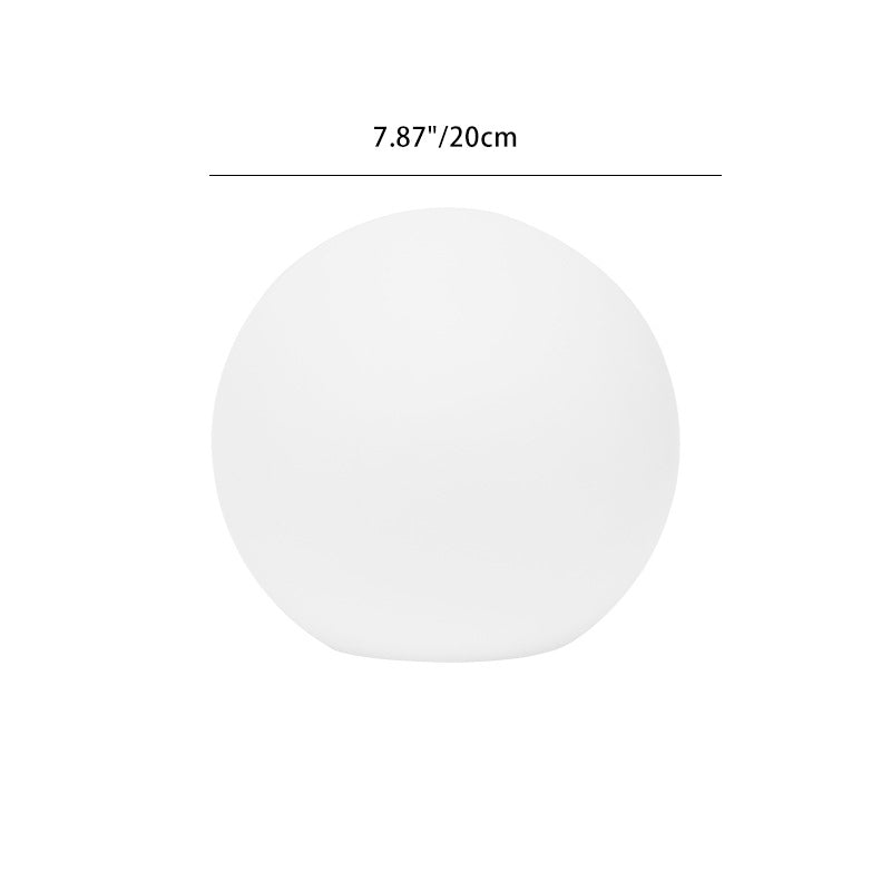 Modern Minimalist Solar Globe LED Outdoor Lawn Light - Waterproof Plastic PE Landscape Garden Lamp