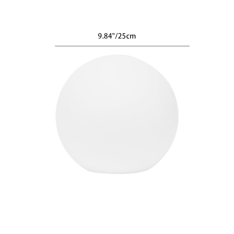Modern Minimalist Solar Globe LED Outdoor Lawn Light - Waterproof Plastic PE Landscape Garden Lamp