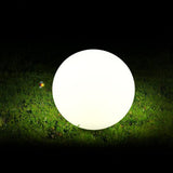 Modern Minimalist Solar Globe LED Outdoor Lawn Light - Waterproof Plastic PE Landscape Garden Lamp