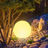 Modern Minimalist Solar Globe LED Outdoor Lawn Light - Waterproof Plastic PE Landscape Garden Lamp