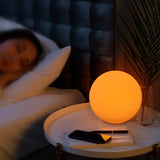 Modern Minimalist Solar Globe LED Outdoor Lawn Light - Waterproof Plastic PE Landscape Garden Lamp