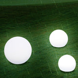 Modern Minimalist Solar Globe LED Outdoor Lawn Light - Waterproof Plastic PE Landscape Garden Lamp