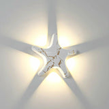 Modern Waterproof Starfish LED Wall Sconce - Die-Cast Aluminum & Acrylic Outdoor Patio Lighting