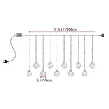 Modern LED Snowman and Christmas Tree Decoration with String Lights for Living Room