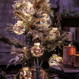 Modern LED Snowman and Christmas Tree Decoration with String Lights for Living Room