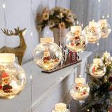 Modern LED Snowman and Christmas Tree Decoration with String Lights for Living Room