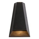 Modern Minimalist Aluminum Trapezoid LED Outdoor Wall Sconce with Up & Down Lighting for Garden