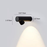 Modern Minimalist Aluminum Bamboo Knot LED Wall Sconce - Waterproof Outdoor Patio Lighting