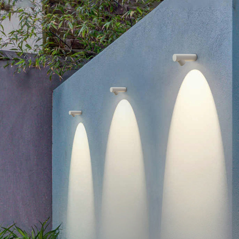 Modern Minimalist Aluminum Bamboo Knot LED Wall Sconce - Waterproof Outdoor Patio Lighting
