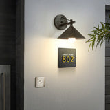 Modern Nordic Iron Geometric Cone Wall Sconce, 1-Light, Outdoor Waterproof Lamp for Garden