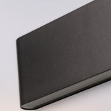 Sleek Modern Minimalist Waterproof Rectangle Aluminum LED Outdoor Wall Sconce Light for Patio
