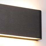 Sleek Modern Minimalist Waterproof Rectangle Aluminum LED Outdoor Wall Sconce Light for Patio