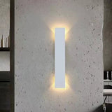 Modern Minimalist Long-Strip LED Wall Sconce – Aluminum & Acrylic, Waterproof Outdoor Patio Lighting