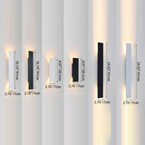 Modern Minimalist Long-Strip LED Wall Sconce – Aluminum & Acrylic, Waterproof Outdoor Patio Lighting
