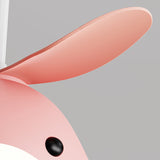 Contemporary Scandinavian Ceiling Fan with Cartoon Whale-Plane Design, Iron Frame, Acrylic Shade, ABS Blades, LED Light, Downrod – Ideal Bedroom Fixture