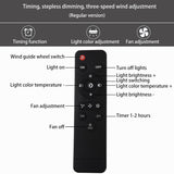 Contemporary Scandinavian Round Iron & Solid Wood LED Ceiling Fan Light - Silent Semi-Flush Mount for Bedroom