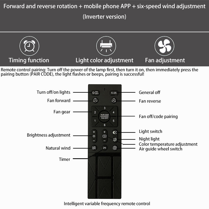 Contemporary Scandinavian Round Iron & Solid Wood LED Ceiling Fan Light - Silent Semi-Flush Mount for Bedroom