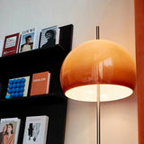 Mid-Century Modern Mushroom Round Iron & Acrylic 2-Light Floor Lamp – Standing Living Room Accent