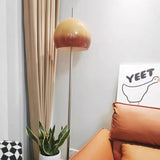 Mid-Century Modern Mushroom Round Iron & Acrylic 2-Light Floor Lamp – Standing Living Room Accent
