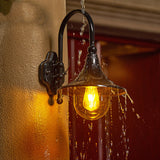 Contemporary Industrial Waterproof Horn-Shape Round Cone Wall Sconce – Aluminum & Acrylic 1-Light Outdoor Lamp