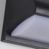 Modern Minimalist Waterproof LED Wall Sconce Lamp – Rectangular-Oval PC Aluminum Outdoor Light