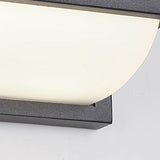 Modern Minimalist Waterproof LED Wall Sconce Lamp – Rectangular-Oval PC Aluminum Outdoor Light