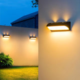 Modern Minimalist Waterproof LED Wall Sconce Lamp – Rectangular-Oval PC Aluminum Outdoor Light