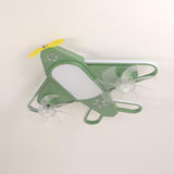 Airplane-Inspired Contemporary LED Flush Mount Ceiling Fan Light with Iron & Acrylic Finish for Bedroom