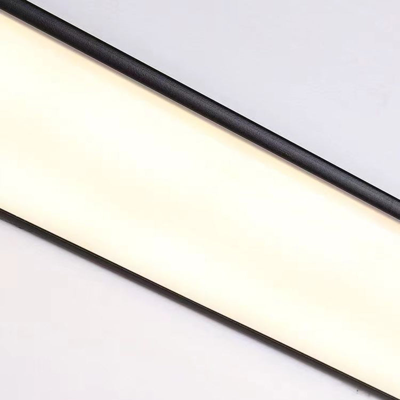 Modern Minimalist Waterproof LED Outdoor Wall Sconce — Rectangular Aluminum & Acrylic, Ideal for Garden